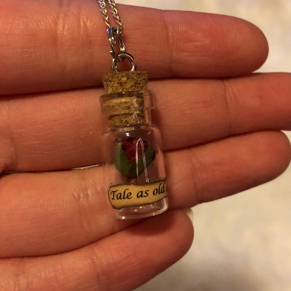 Beauty and the beast inspired necklace